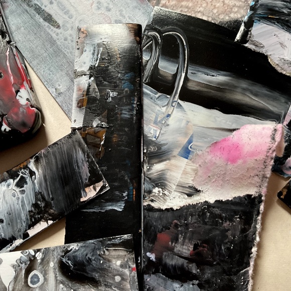 Junk Journal Pack 22+ Hand painted Pieces, Grunge Joy Collection 2- Limited Ed. - Picture 14 of 14